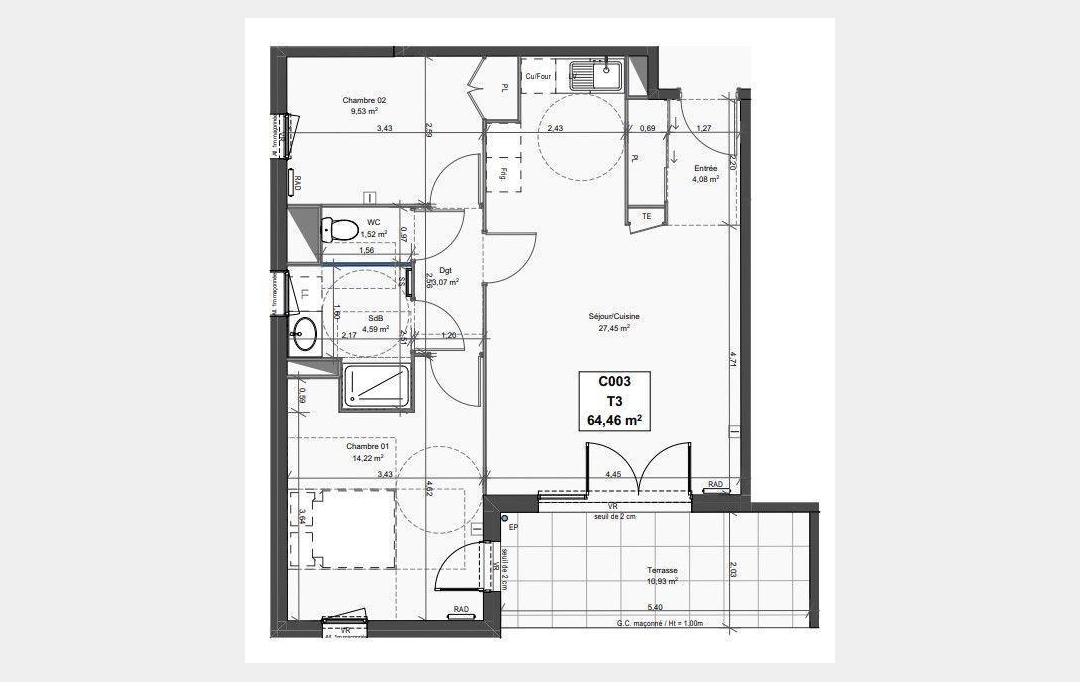 ACTIVA : Appartement | GRABELS (34790) | 64 m2 | 302 000 € 